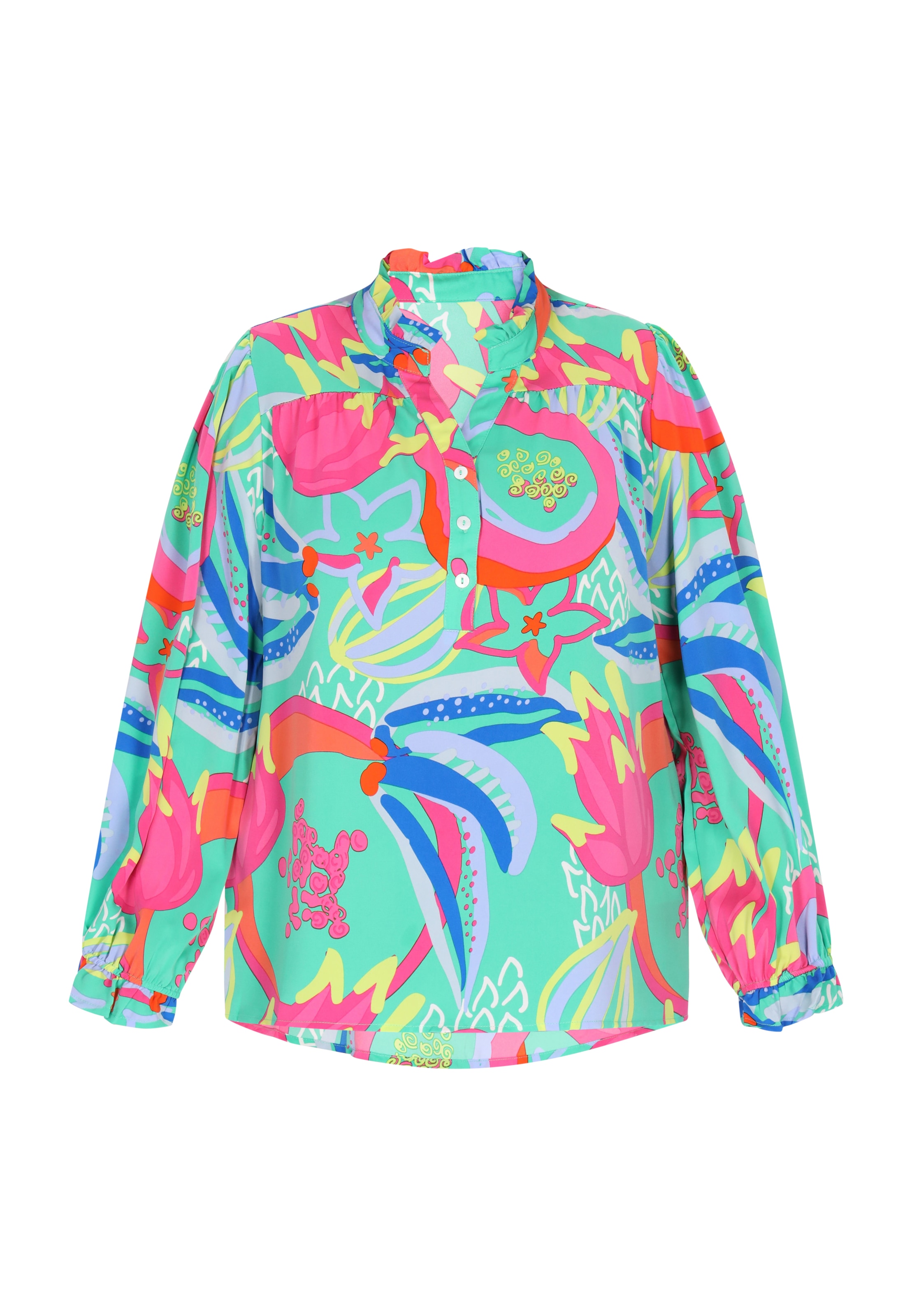 IZIA - Blusa en verde: frente