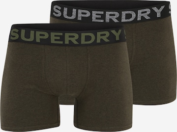 Superdry - Boxers em verde: frente