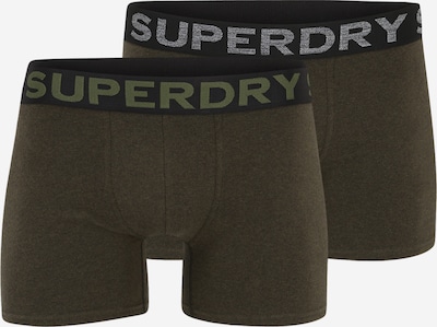 Superdry Boxers en gris chiné / olive / kiwi / noir, Vue avec produit