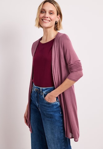 STREET ONE Strickjacke in Lila: Vorderseite