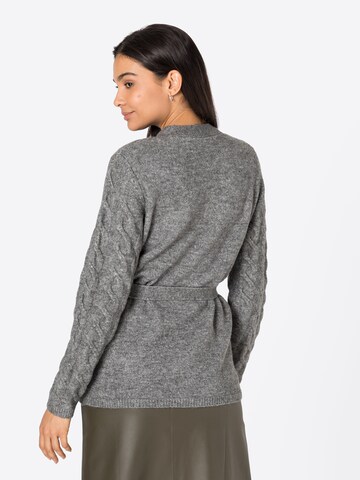 VILA Knit Cardigan in Grey