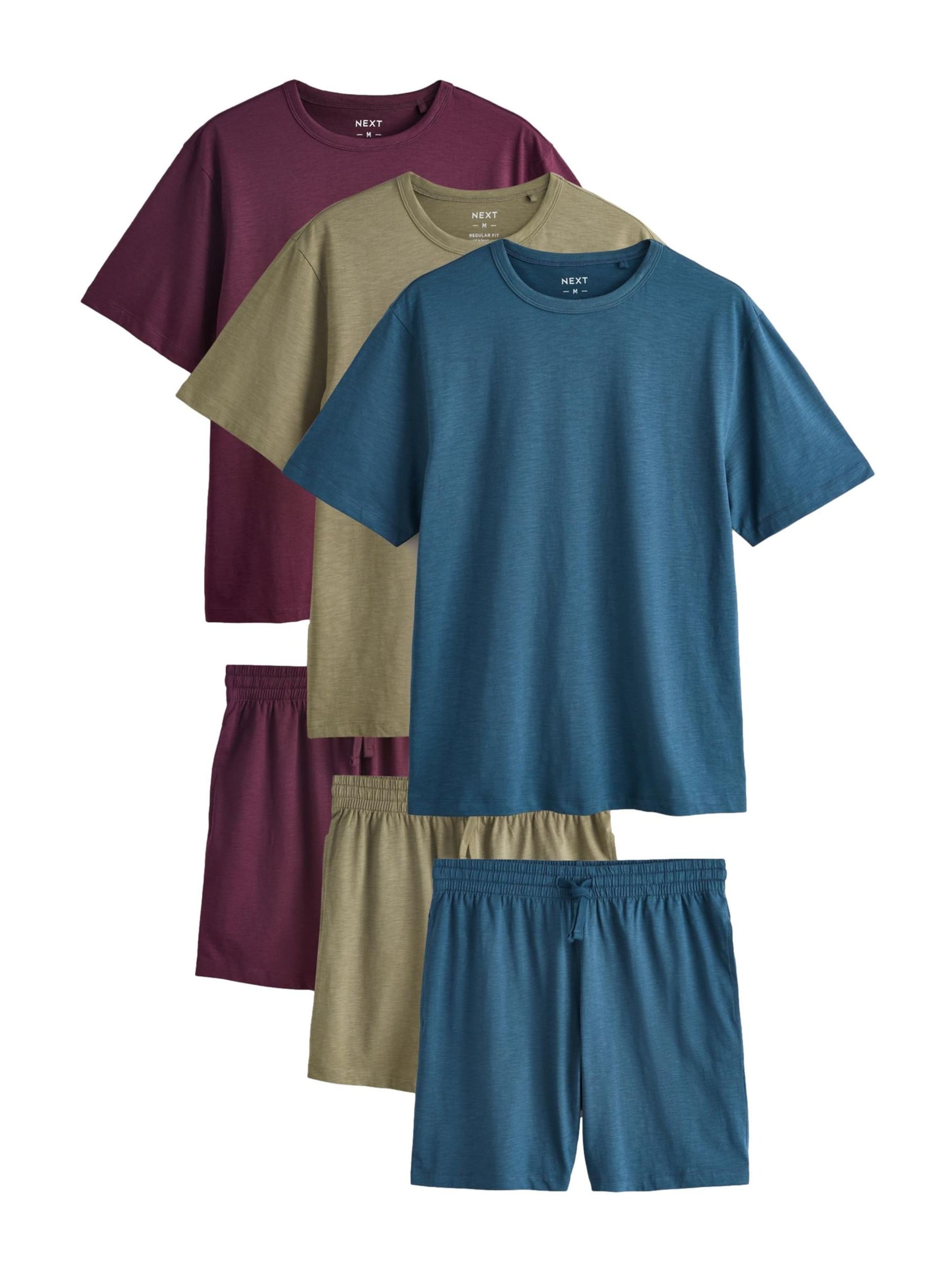 Pyjama court Next en mélange de couleurs : devant