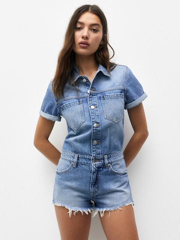 Pull&Bear Jumpsuit in Blue: front