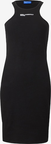 KARL LAGERFELD JEANS Kleid in Schwarz: Vorderseite