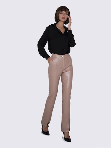 Anushka Slimfit Broek in Beige