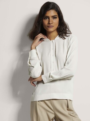 Chemisier MADELEINE en blanc : devant