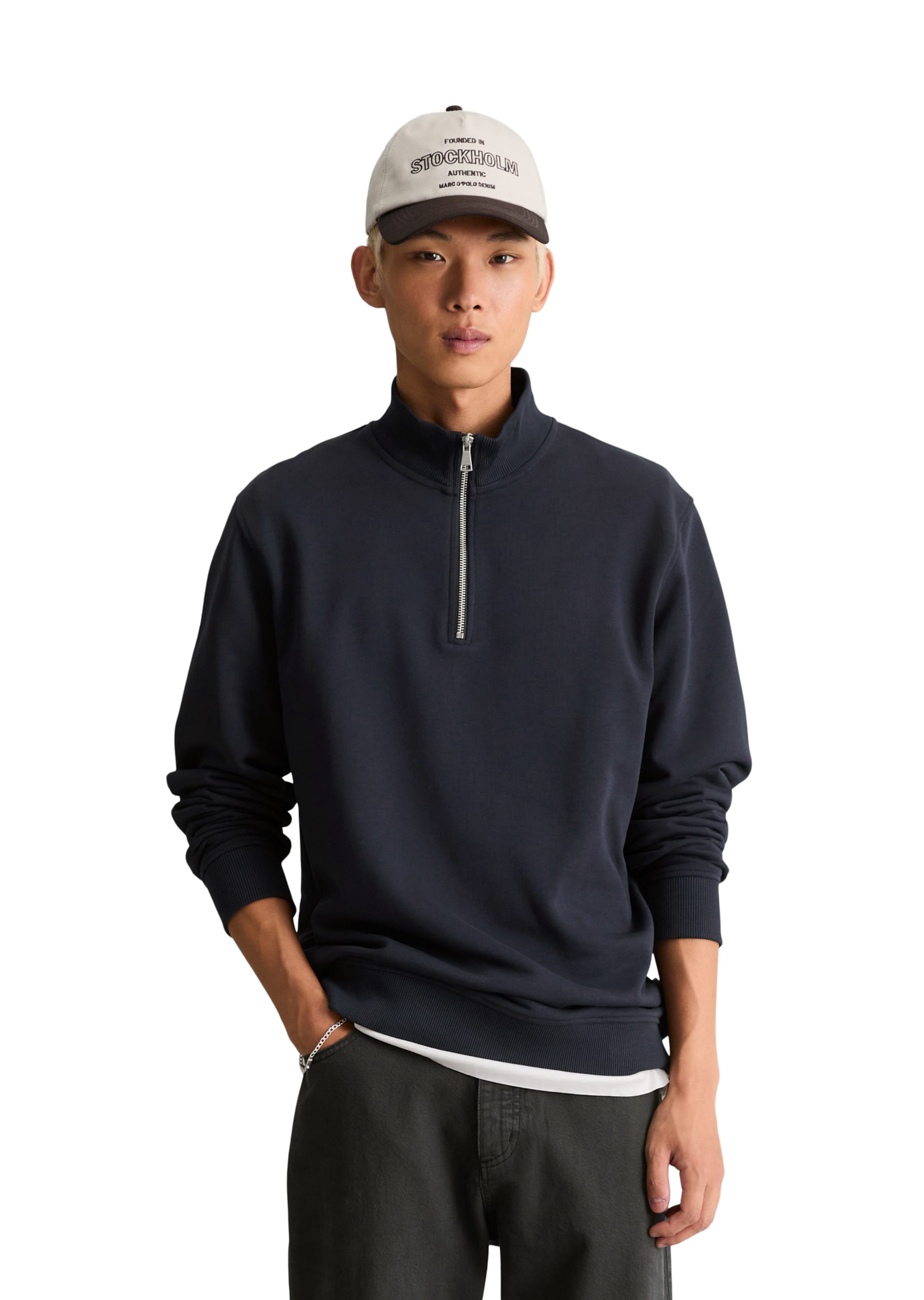 Marc O'Polo DENIM Sweatshirt in Blue: front