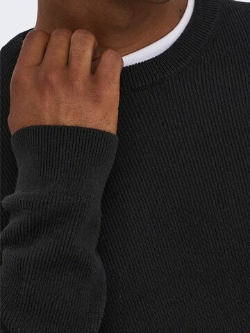 Only & Sons Sweater 'Phill' in Black