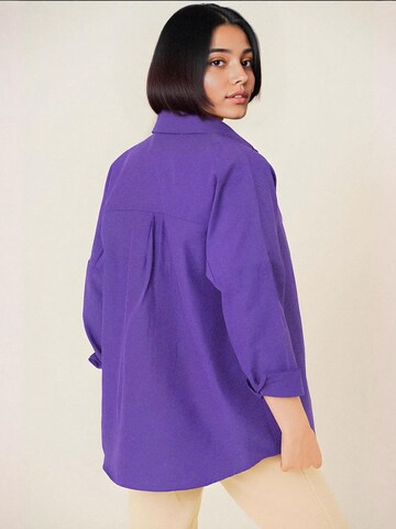 Bigdart - Blusa 'Hemden' em roxo