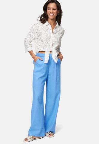 zero Wide leg Broek in Blauw