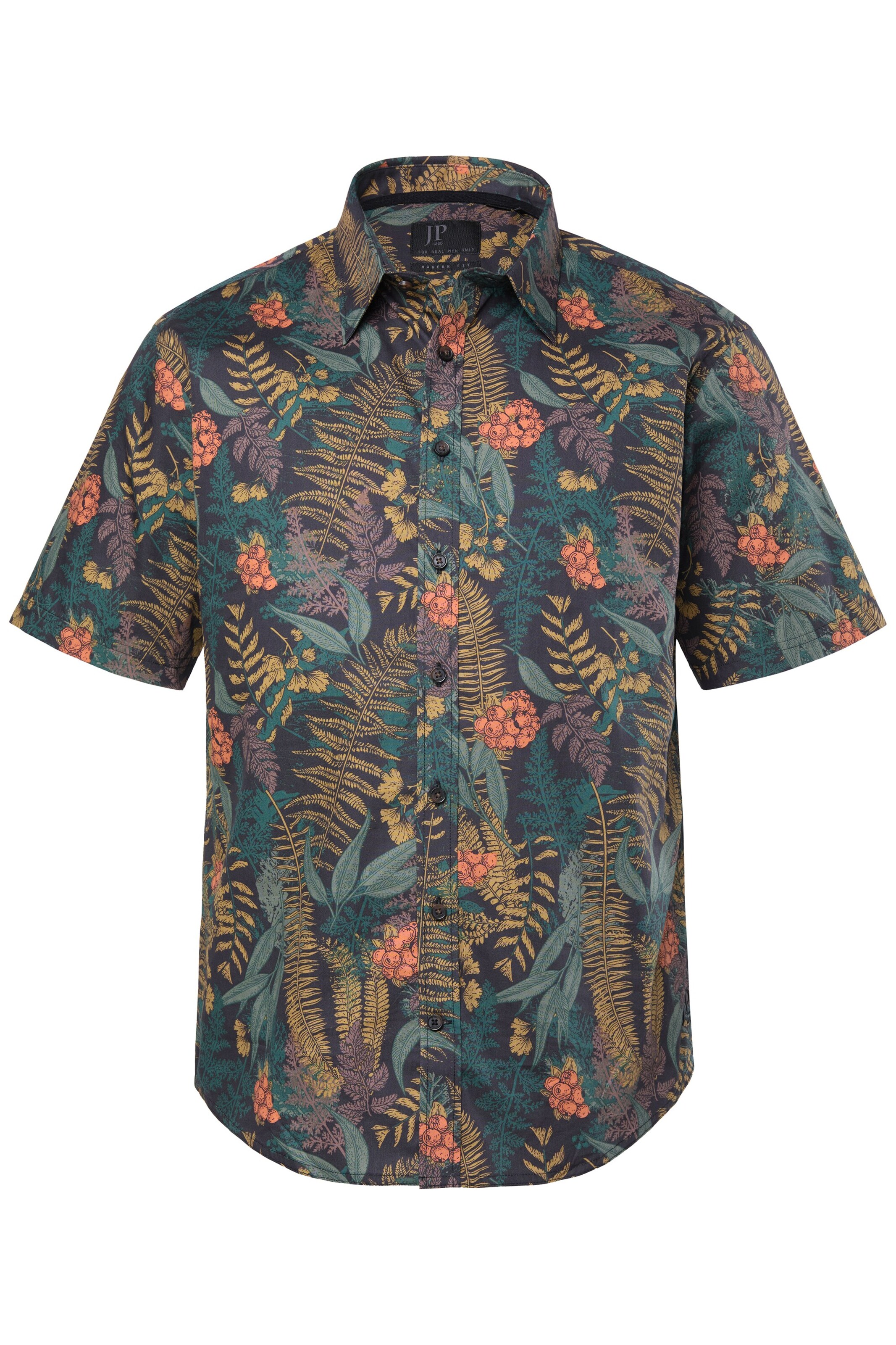 JP1880 Regular Fit Hemd in Braun: Vorderseite