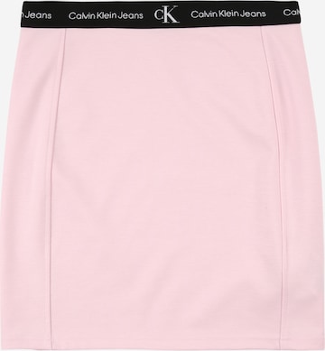 Fustă de la Calvin Klein Jeans pe roz: față