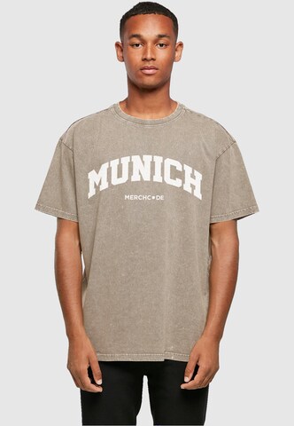Maglietta 'Munich' di Merchcode in marrone: frontale