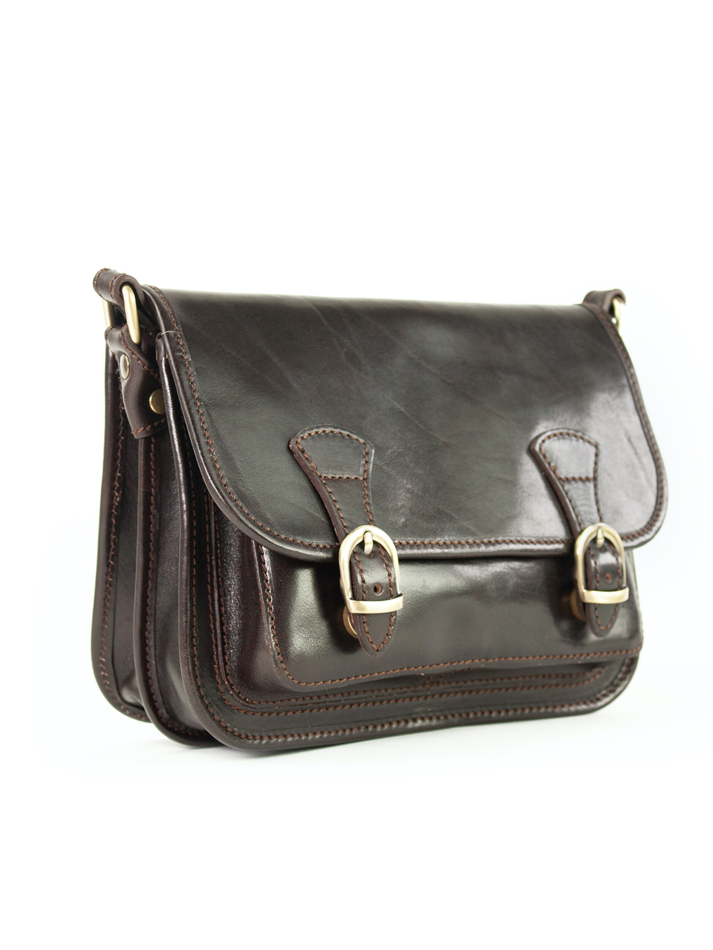lePelou - Bolso de mano 'ELENA' en marrón