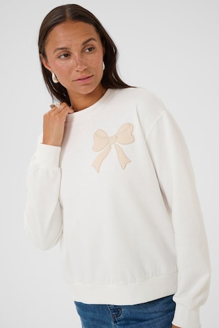 Kaffe Sweatshirt 'Elenora' i hvid