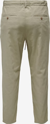 Only & Sons Regular Pleat-front trousers 'Leo' in Grey