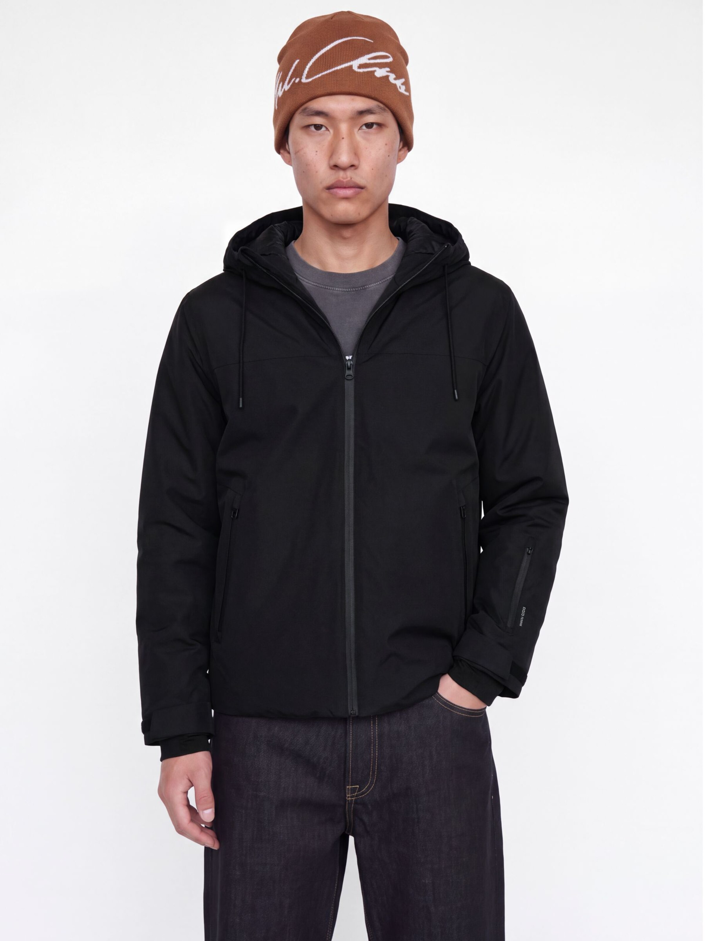Veste mi-saison JACK & JONES en noir : devant