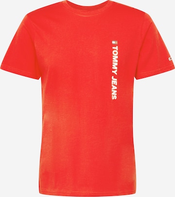 T-Shirt Tommy Jeans en rouge : devant