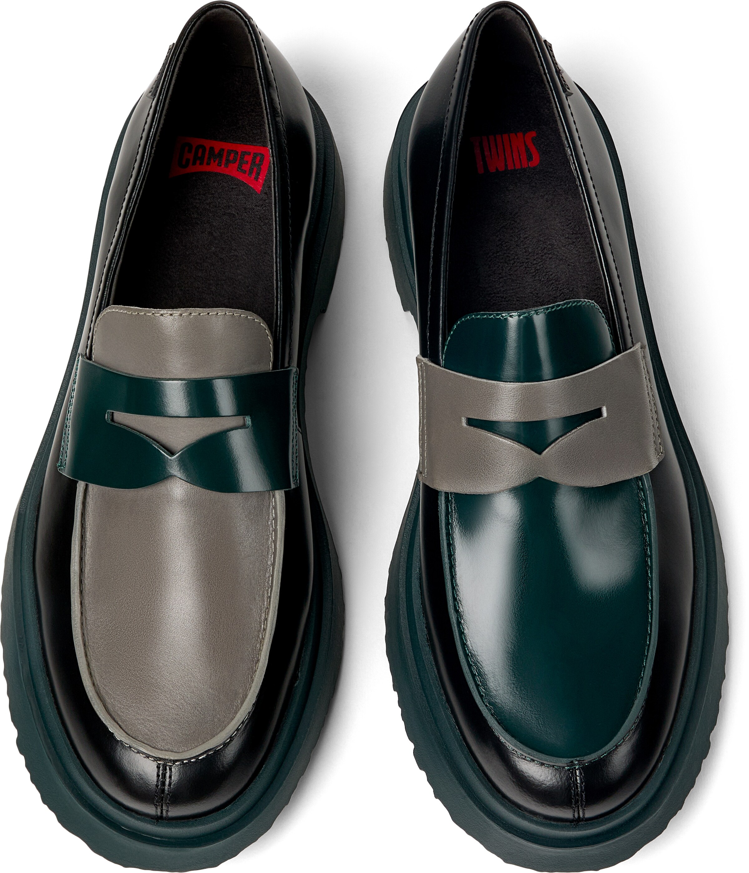 CAMPER Mocassins 'Walden Twins' in Zwart