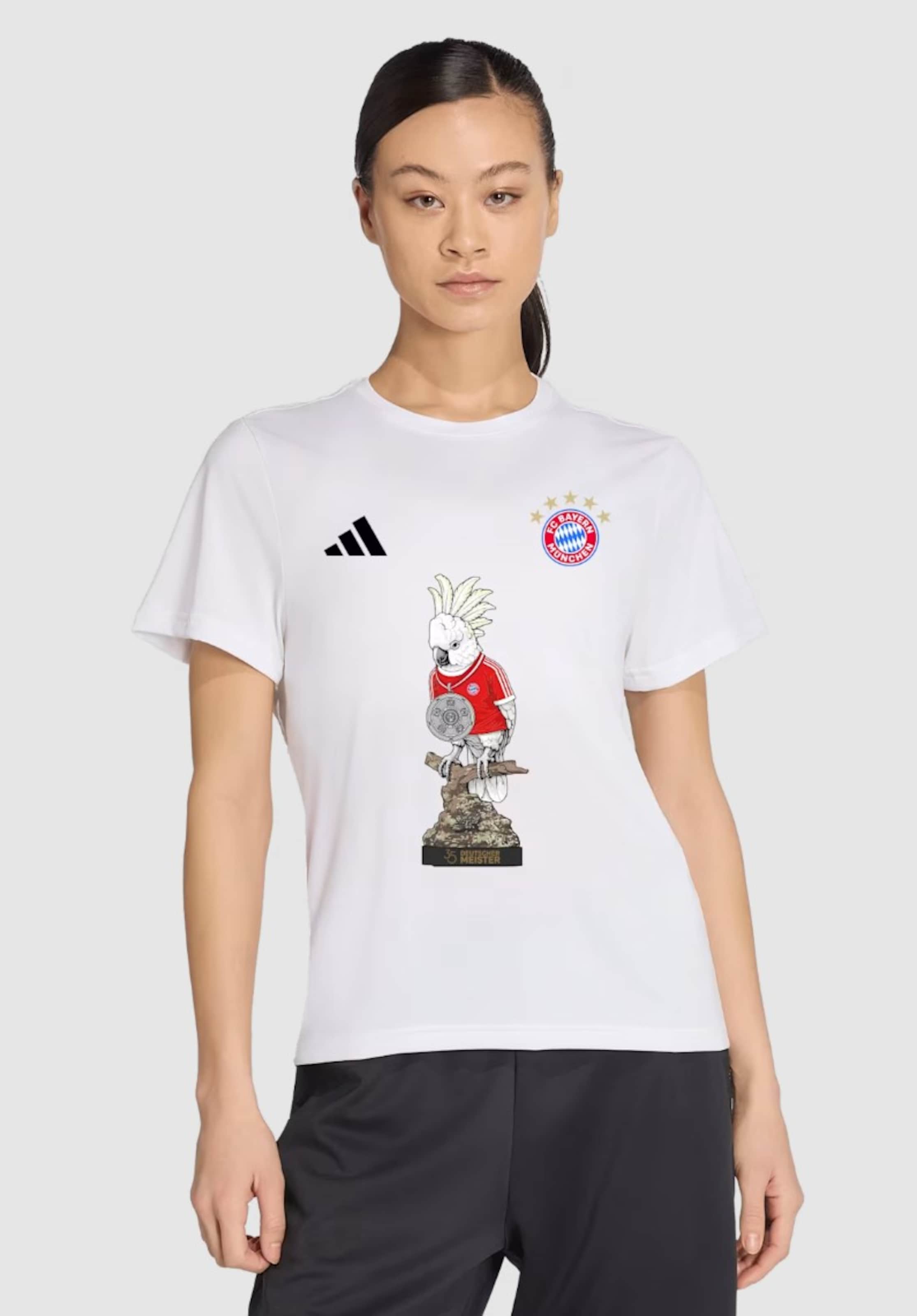 ADIDAS PERFORMANCE Shirt in White: front