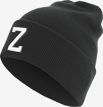 Bonnet 'Letter' Flexfit en noir : devant