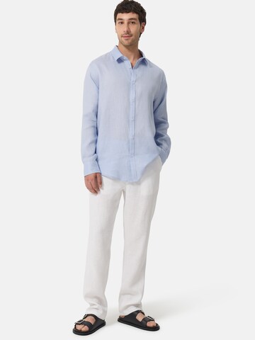 CASH-MERE.CH Comfort fit Overhemd in Blauw