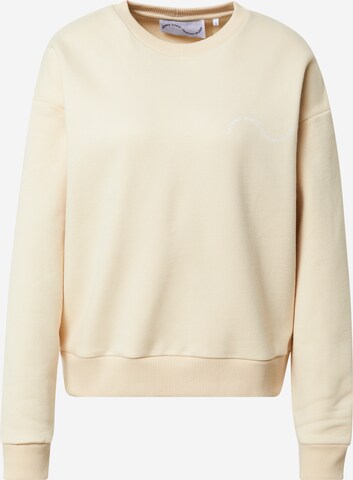 Comfort Studio by Catwalk Junkie Sweatshirt 'BE GOOD DO GOOD' in Beige: voorkant