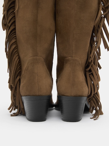 Bottes de cowboy Pull&Bear en marron