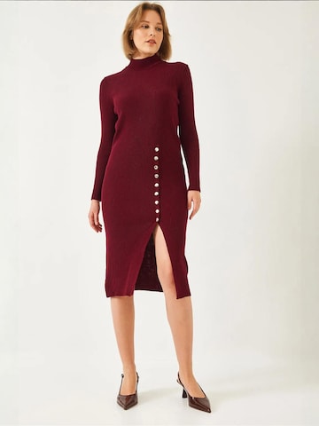 Abito in maglia di Bianco Lucci in rosso