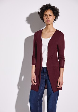 STREET ONE Knit Cardigan in Red: front