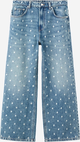 MANGO Baggy Farkut 'LUNARES' värissä sininen: etupuoli