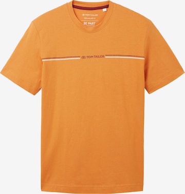 T-Shirt TOM TAILOR en orange : devant