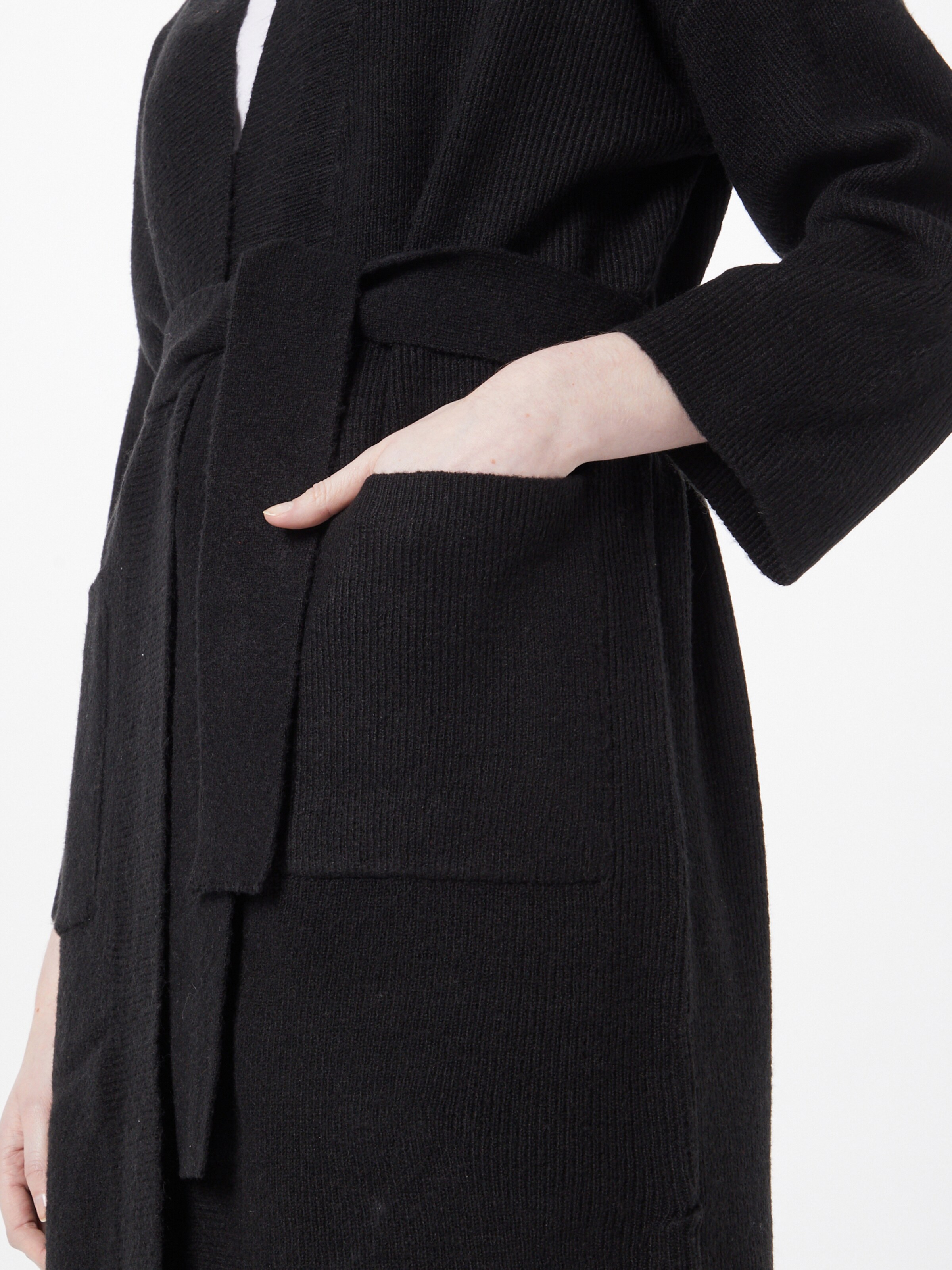 Femme Manteau en tricot EROW PIECES en Noir 