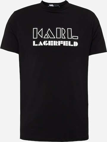 T-Shirt Karl Lagerfeld en noir : devant