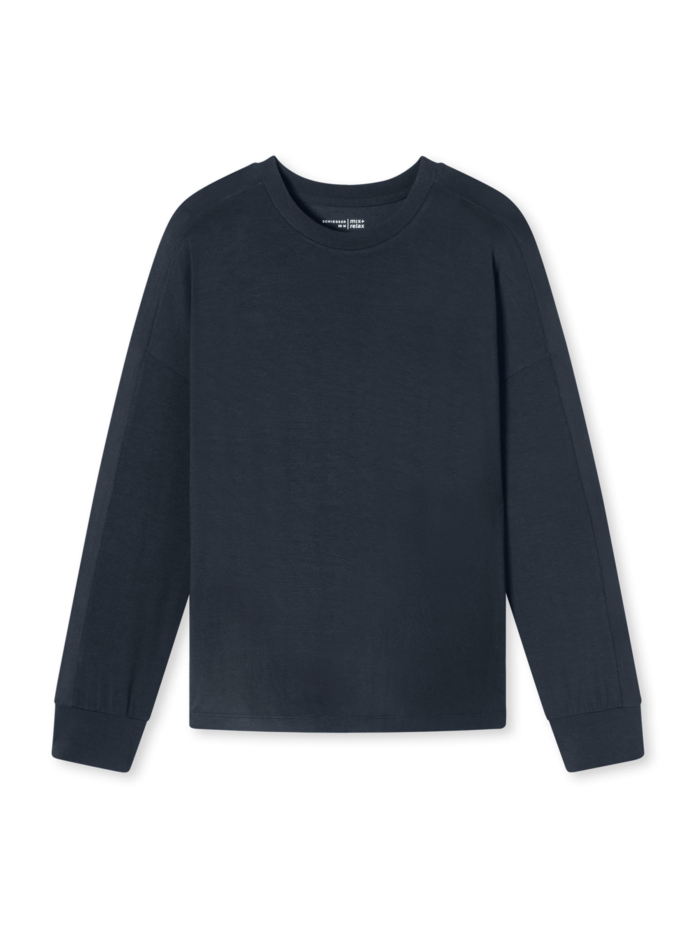 SCHIESSER Pajama shirt ' Mix & Relax ' in Blue: front