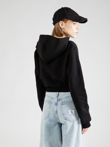 Bluză de molton de la Calvin Klein Jeans pe negru