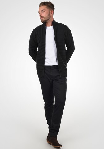 INDICODE JEANS Knit Cardigan 'Arctic' in Black