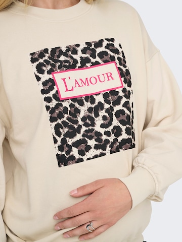 Sweat-shirt 'OLMFresh' Only Maternity en gris