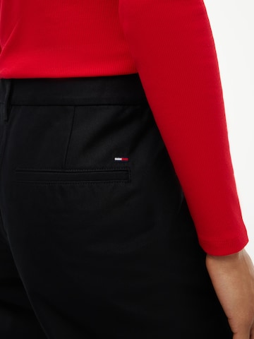 Tommy Jeans Wide leg Pressveckad byxa i svart