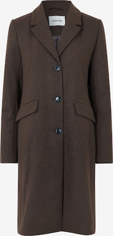 modström Between-Seasons Coat 'Pamela' in Brown: front