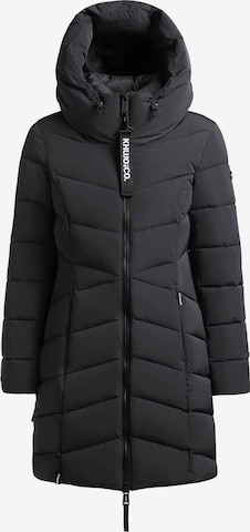 khujo Mantel 'Kiera' in Schwarz: Vorderseite
