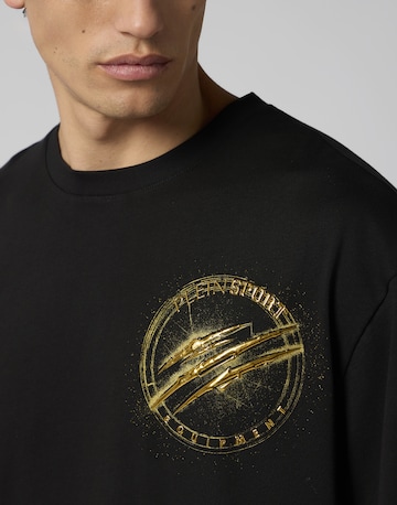 Plein Sport T-Shirt 'Chrome Scratch Edition' in Schwarz