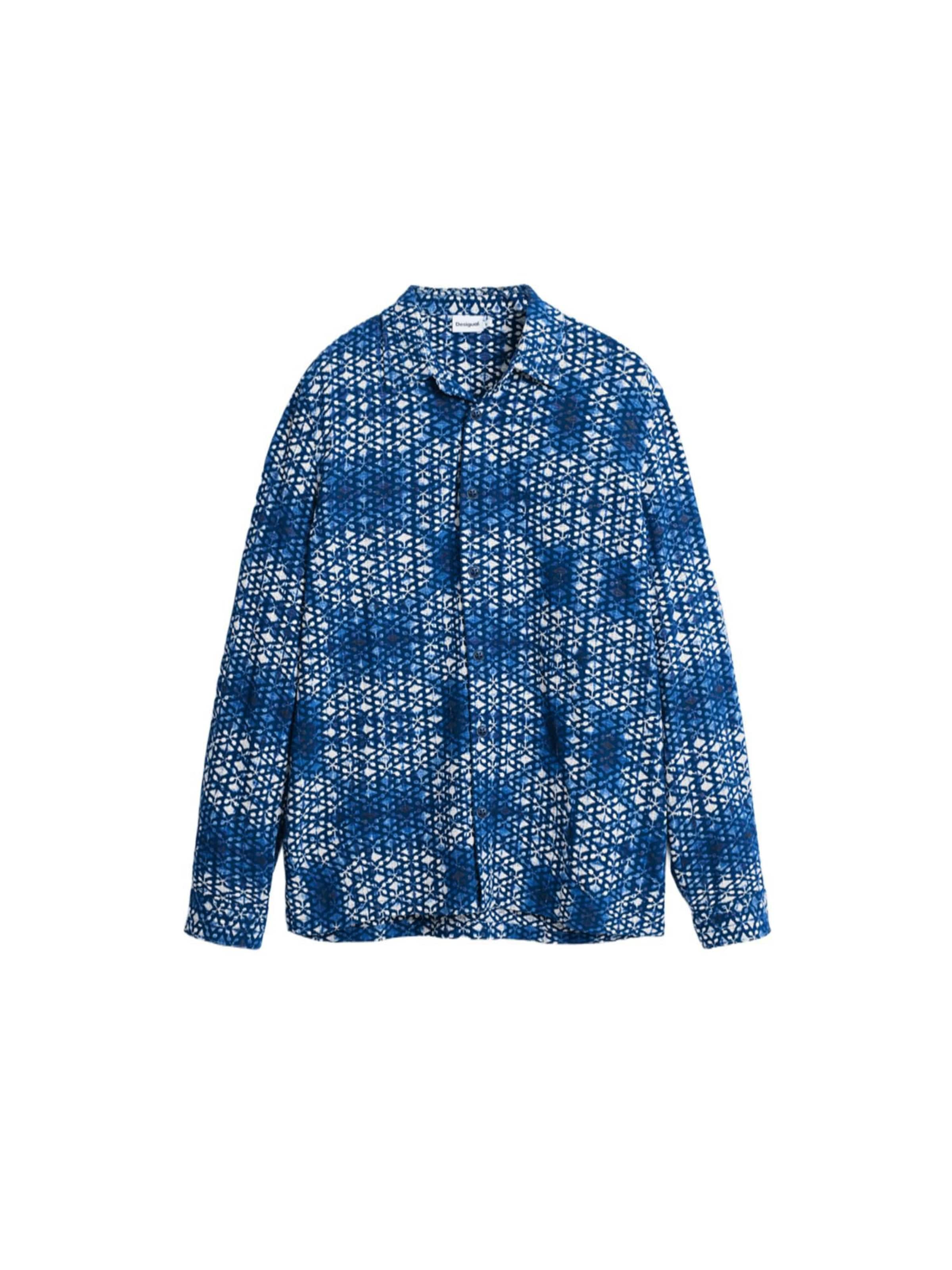 Coupe regular Chemise Desigual en bleu : devant