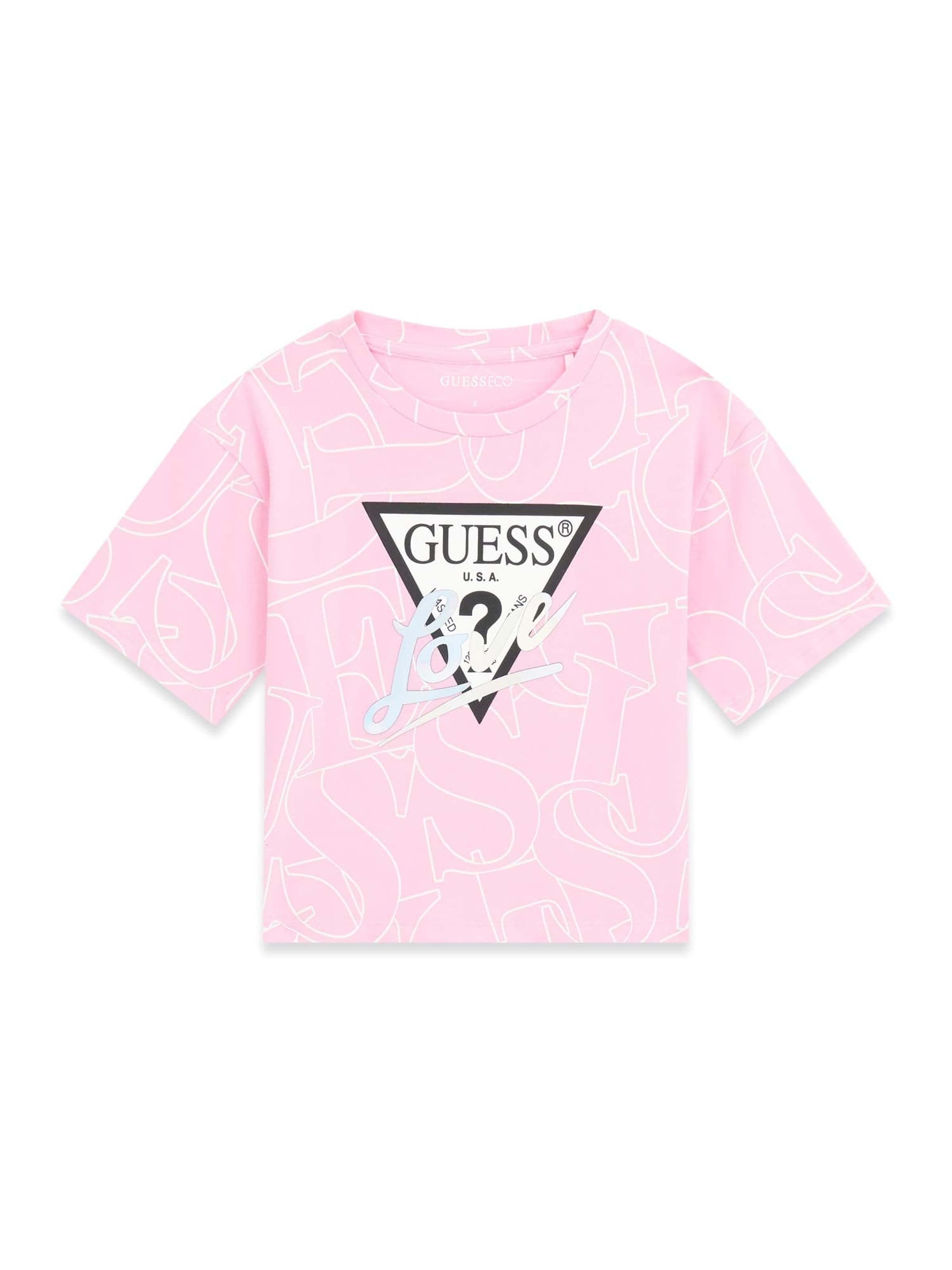 GUESS T-Shirt in Pink: Vorderseite