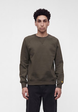 Sweat-shirt 'Chase' Carhartt WIP en vert : devant
