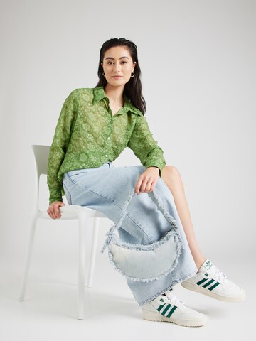 Monki Blouse in Green