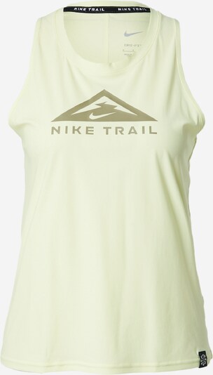 NIKE Sporttopp 'TRAIL' i khaki / ljusgrön, Produktvy