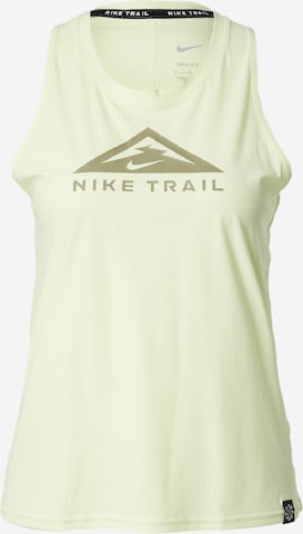 NIKE - Top desportivo 'TRAIL' em verde: frente