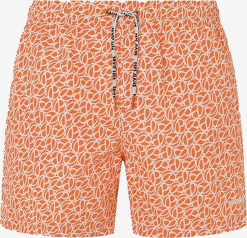 Pepe Jeans Swim Trunks in Orange: front