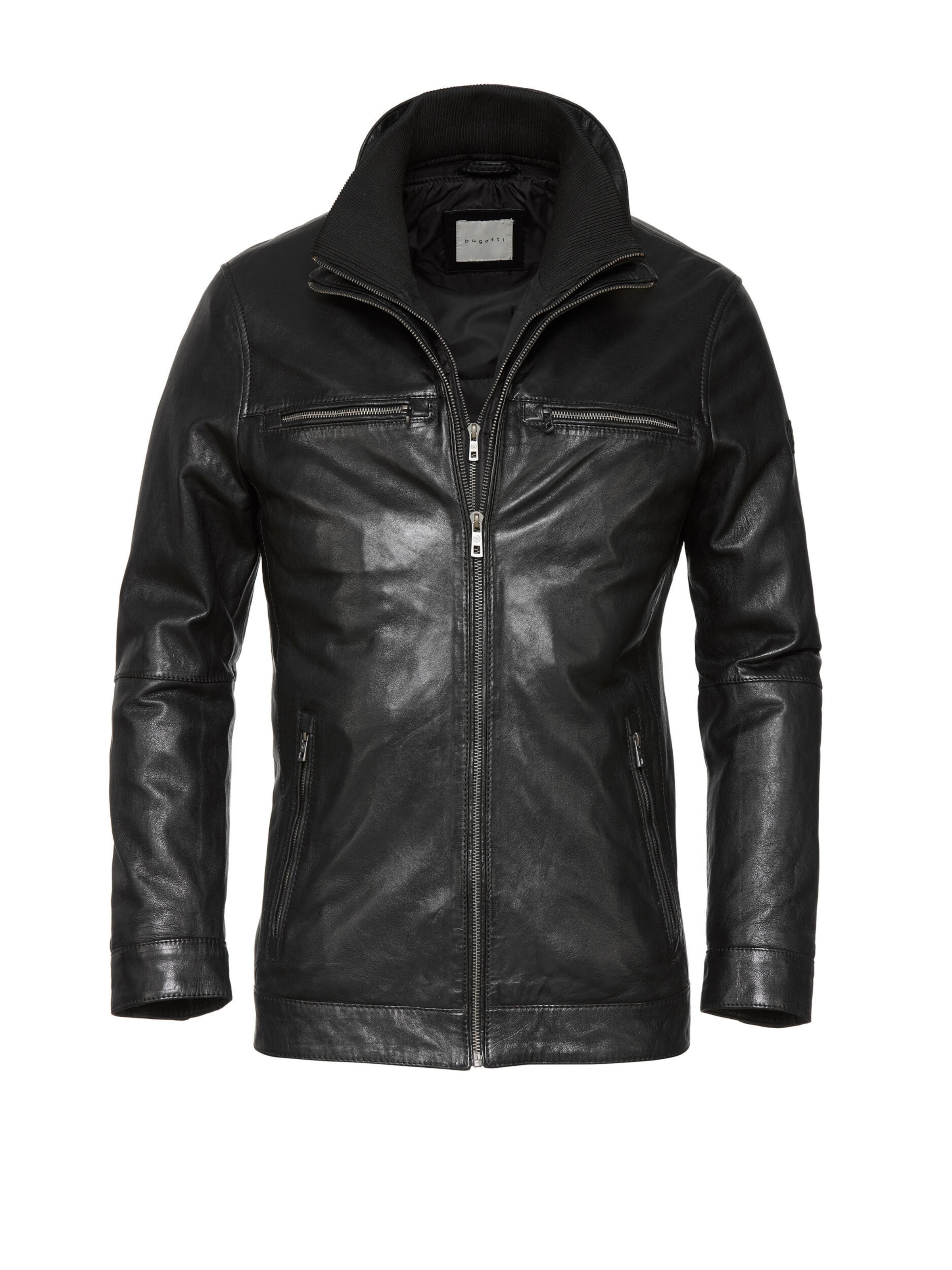 Veste mi-saison bugatti en noir : devant